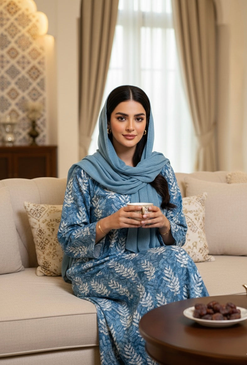 Azure Bloom Meherian Jalabiya