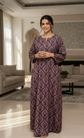 Royal Plum Cotton Homewear Jalabiya