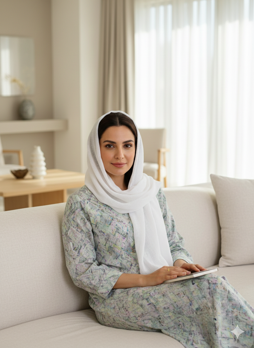 Soft Sage  Cotton Homewear Jalabiya