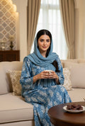 Azure Bloom Meherian Jalabiya