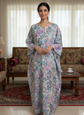 Lavender Mist Floral Cotton Jalabiya – Elegant Modest Homewear